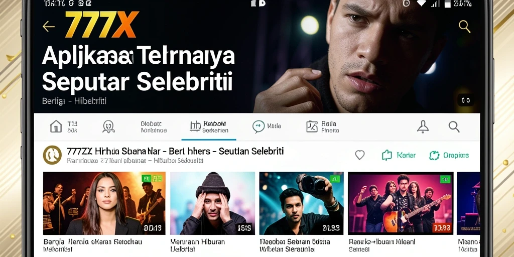 Antarmuka menarik dan informatif dari aplikasi 777ZX.