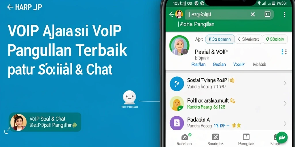Antarmuka HARAPJP yang memudahkan pengguna untuk VoIP Panggilan.