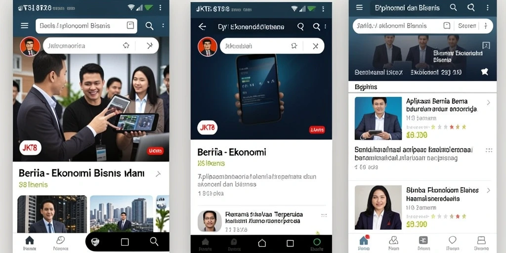Tampilan antarmuka JKT8 yang informatif dan menarik.
