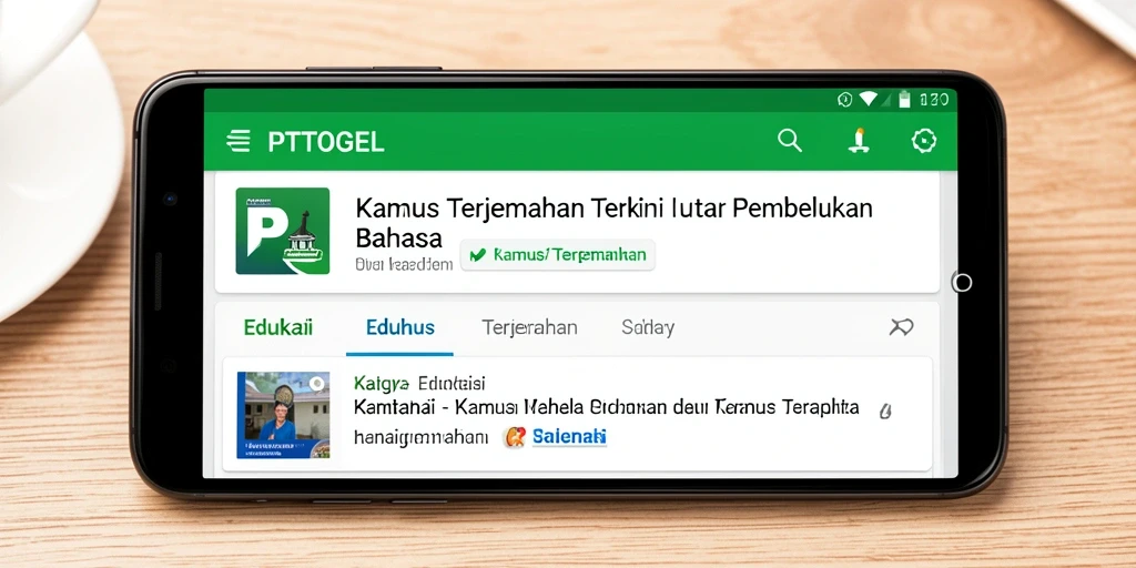 Antarmuka pengguna PTTOGEL yang interaktif dan mudah digunakan.