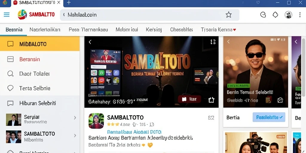 Tampilan antarmuka aplikasi SAMBALTOTO yang menarik dan informatif.
