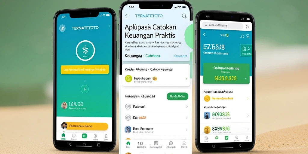 Tampilan antarmuka TERNATETOTO untuk pencatatan keuangan.